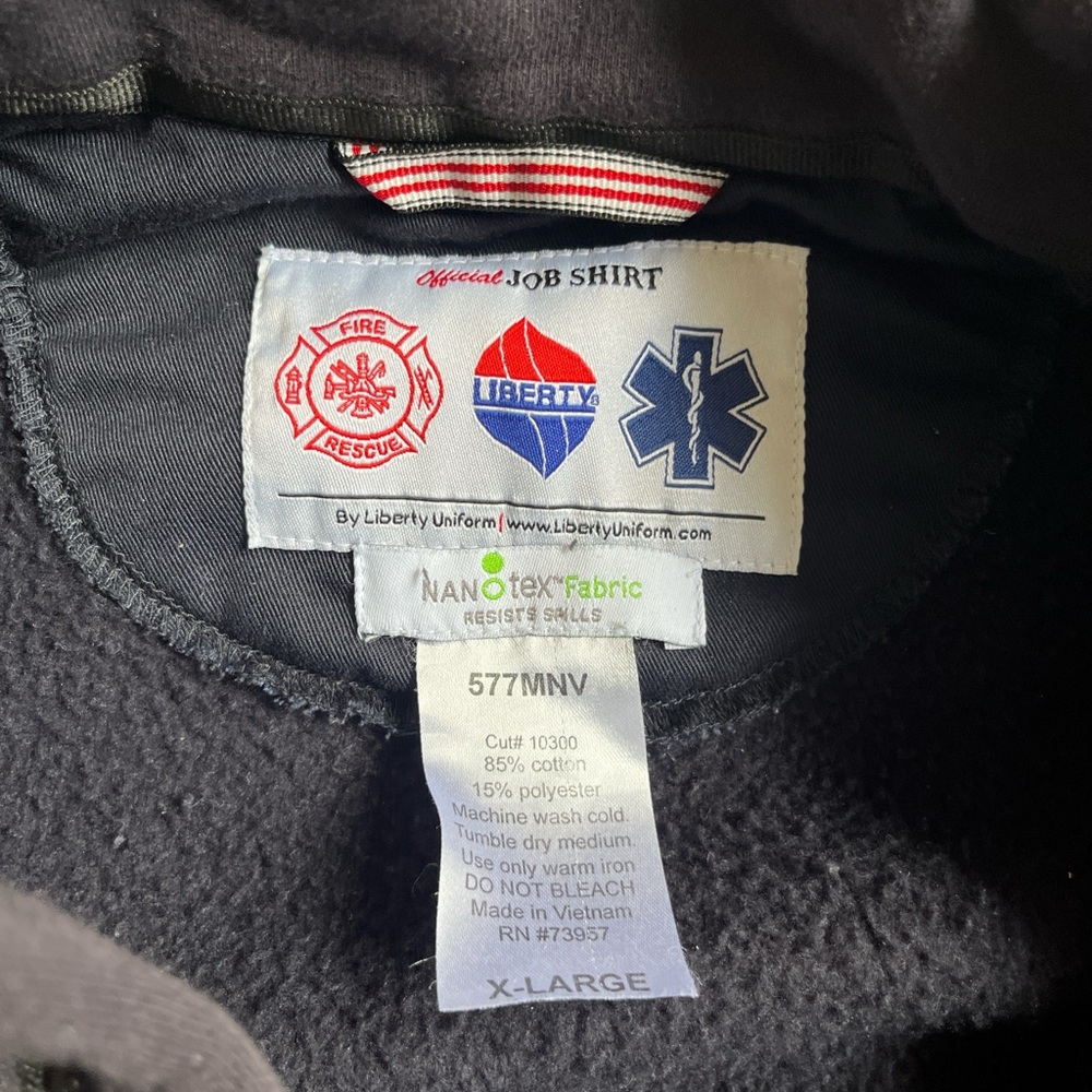 Black Quarter-Zip Pullover With Patch - image 4